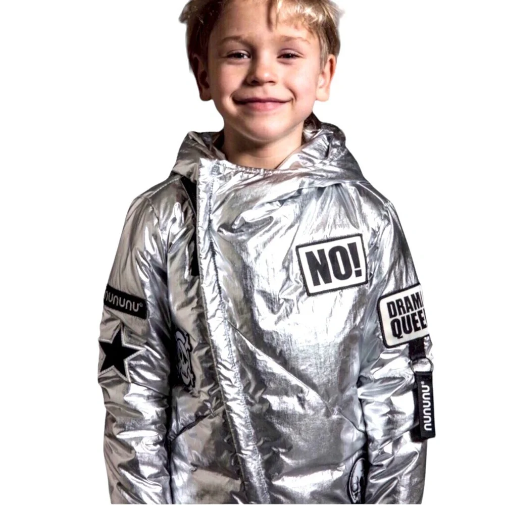 Nununu Kids Metallic Puffer | Super Patch Down Jacket